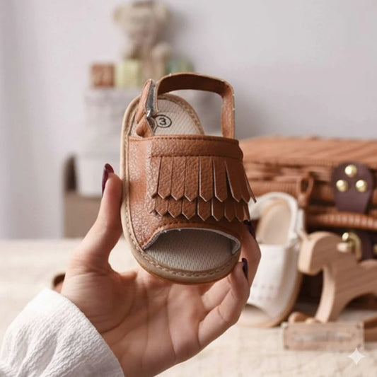 Fringed Sandals β Vegan Leather
