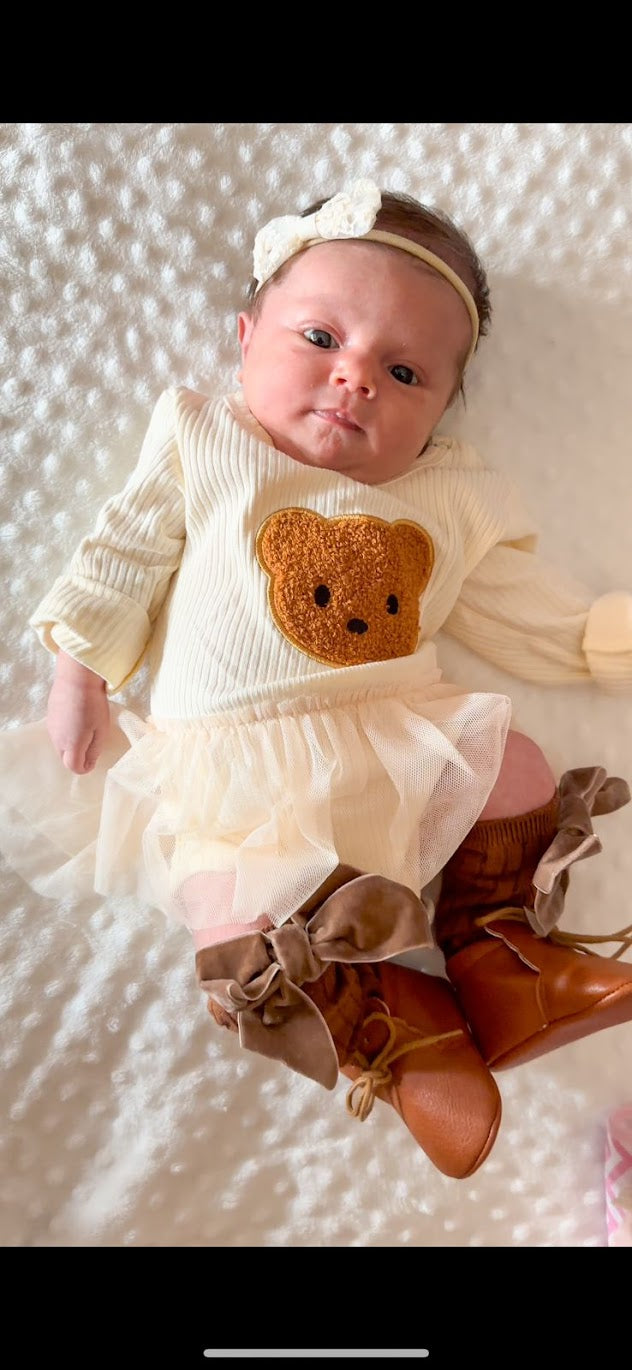 Lulu Romper with Bear