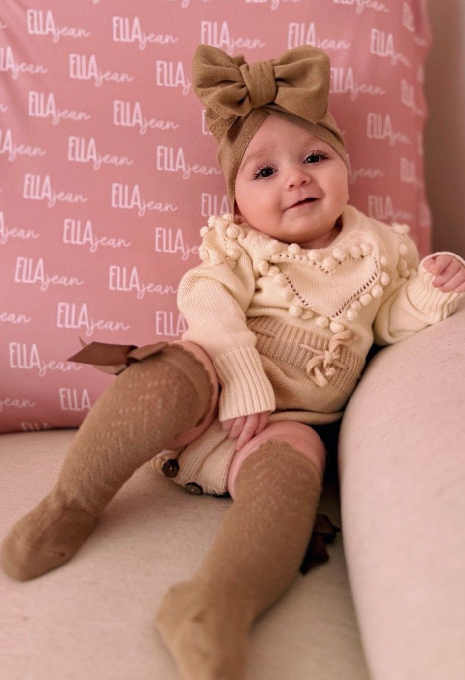 Baby Heart Knit Jumpsuit