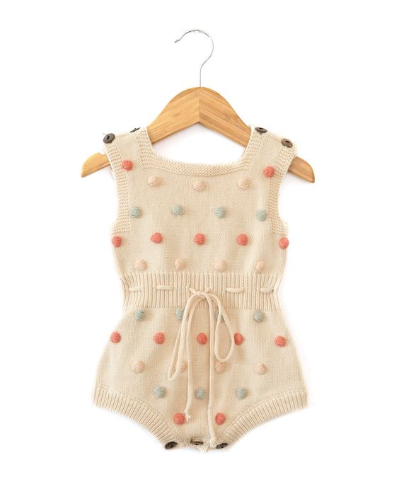 Eva Baby Romper – Terracotta Accents