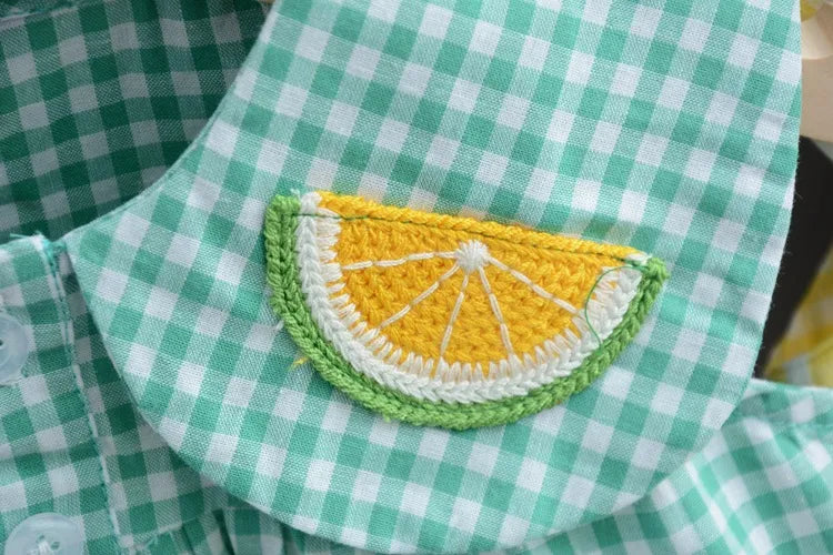 Carrot Baby Set with Fruit Print
