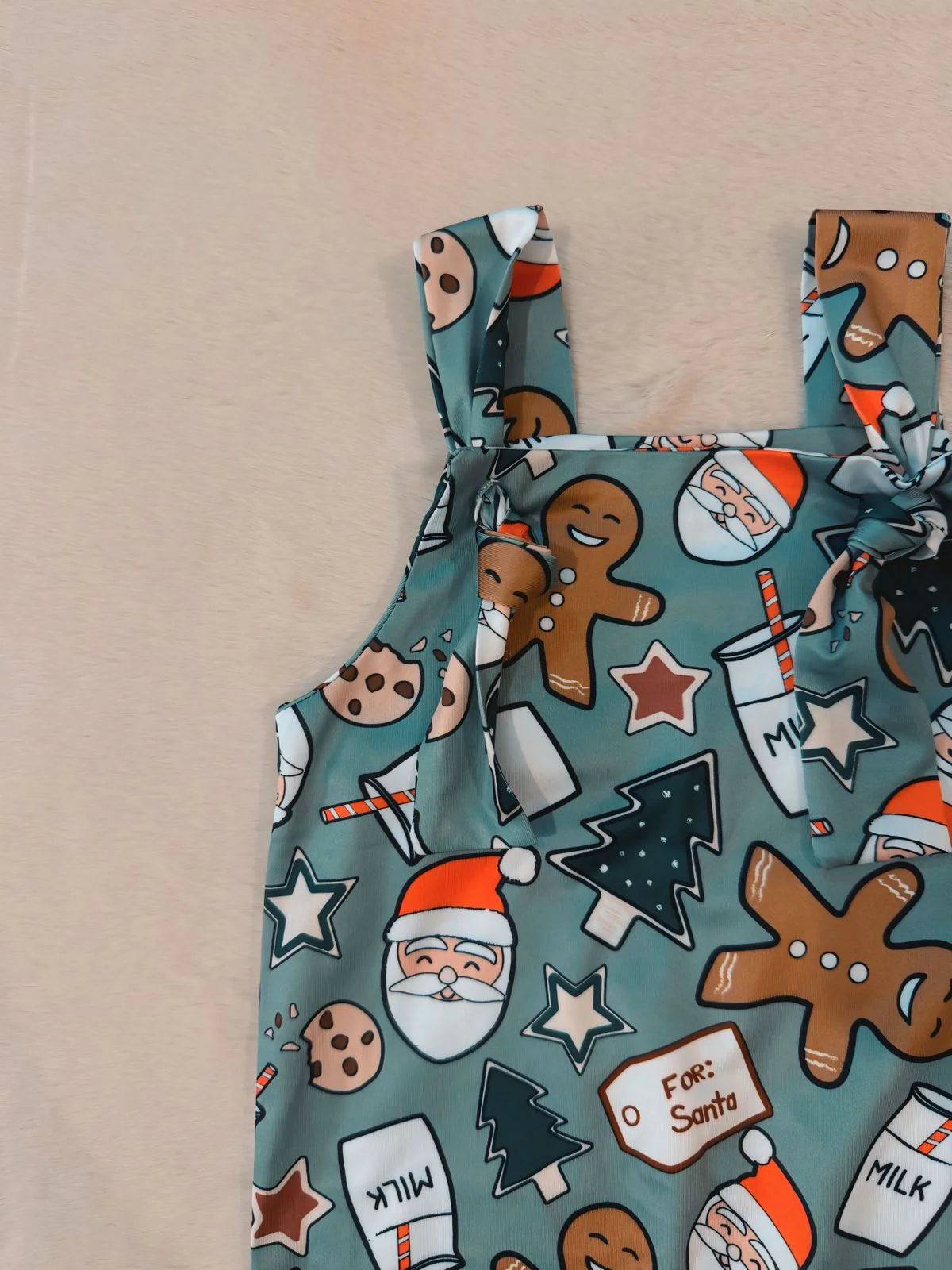 Christmas Romper “Cookies & Santa” 🎅🍪✨