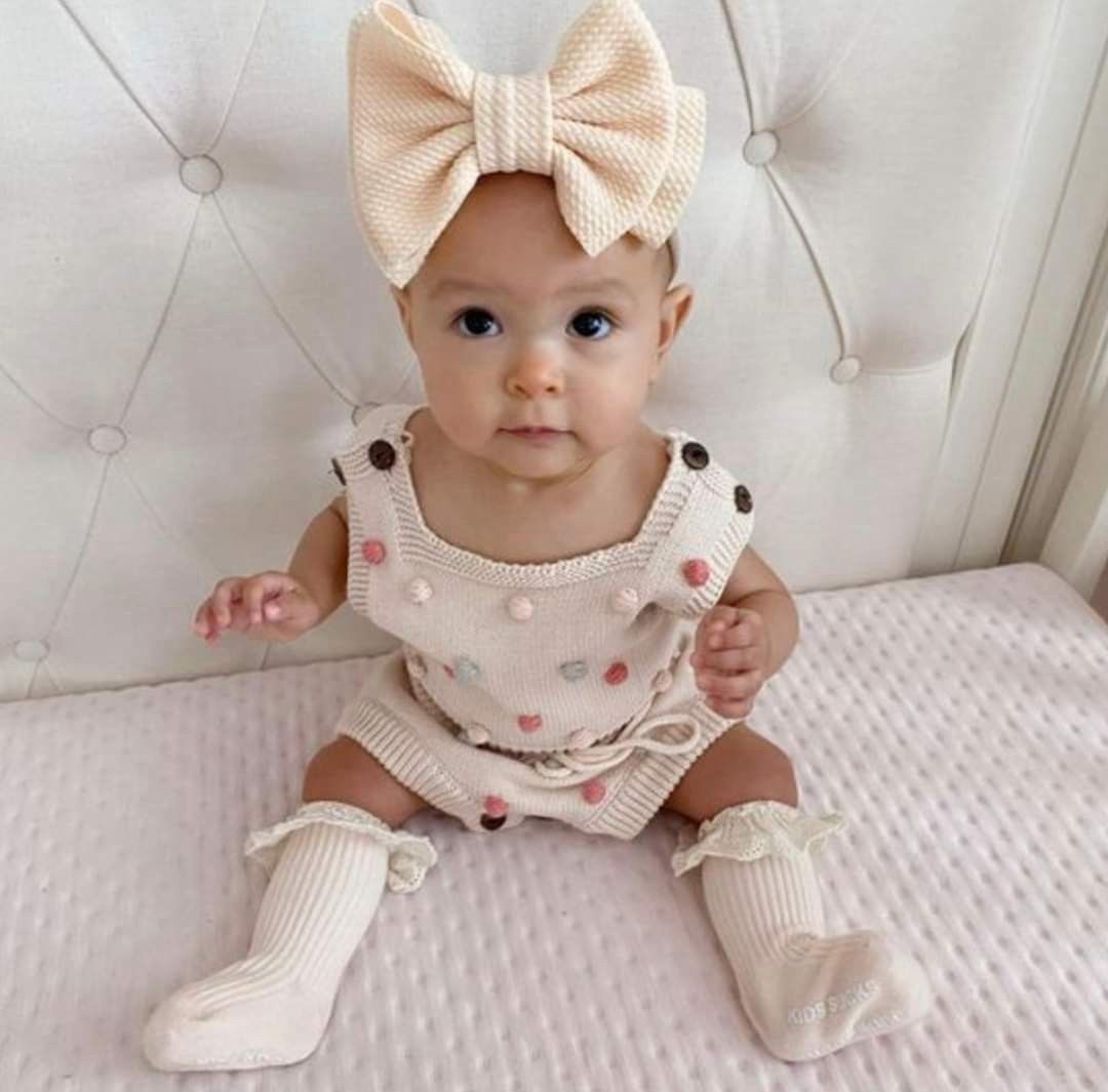 Eva Baby Romper – Terracotta Accents