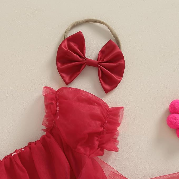 Malu Red Baby Romper