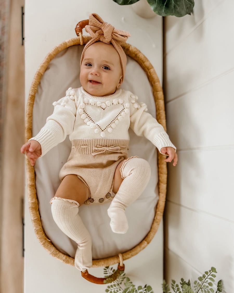 Baby Heart Knit Jumpsuit