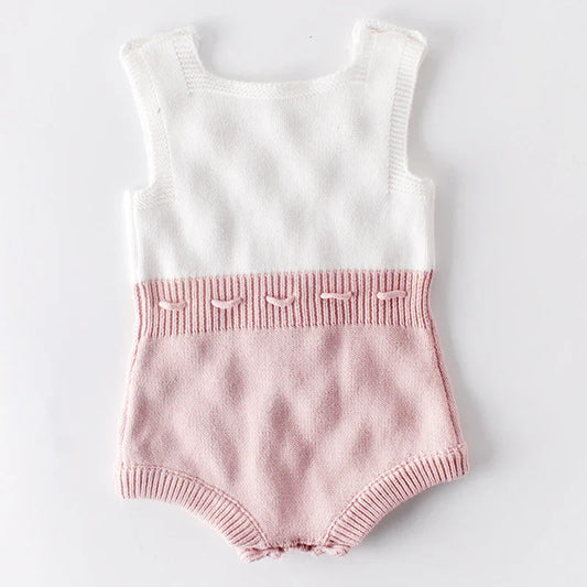 Eva Romper – Pink Trim