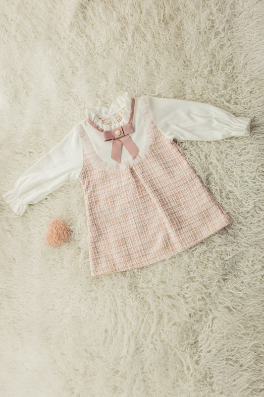 Helena Dress with Check Pattern – Classic & Charming