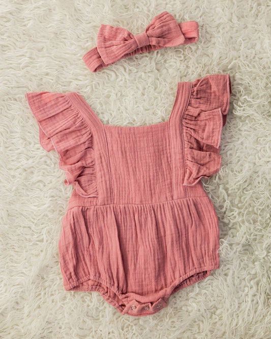 Marietta Linen Romper – Light & Elegant