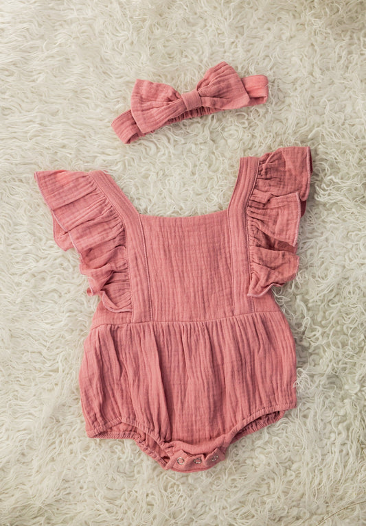 Marietta Linen Romper – Light & Elegant