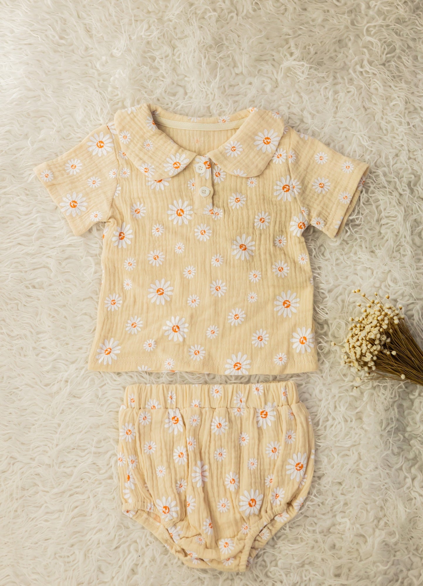 Millie Linen Baby Outfit