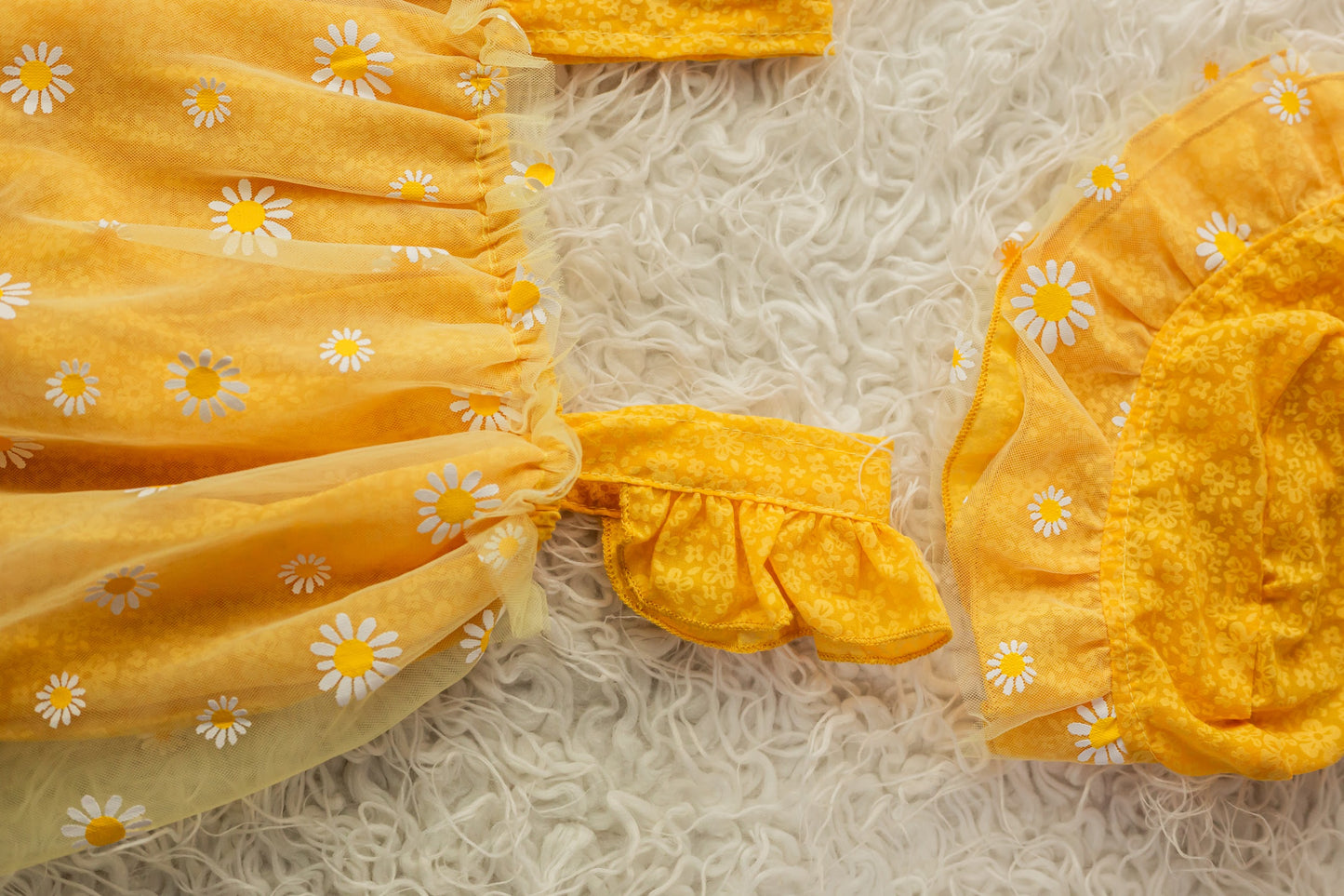 Daisy Tulle Romper with Hat