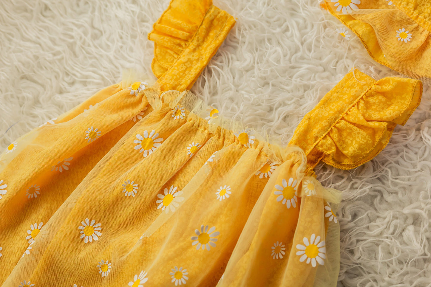 Daisy Tulle Romper with Hat