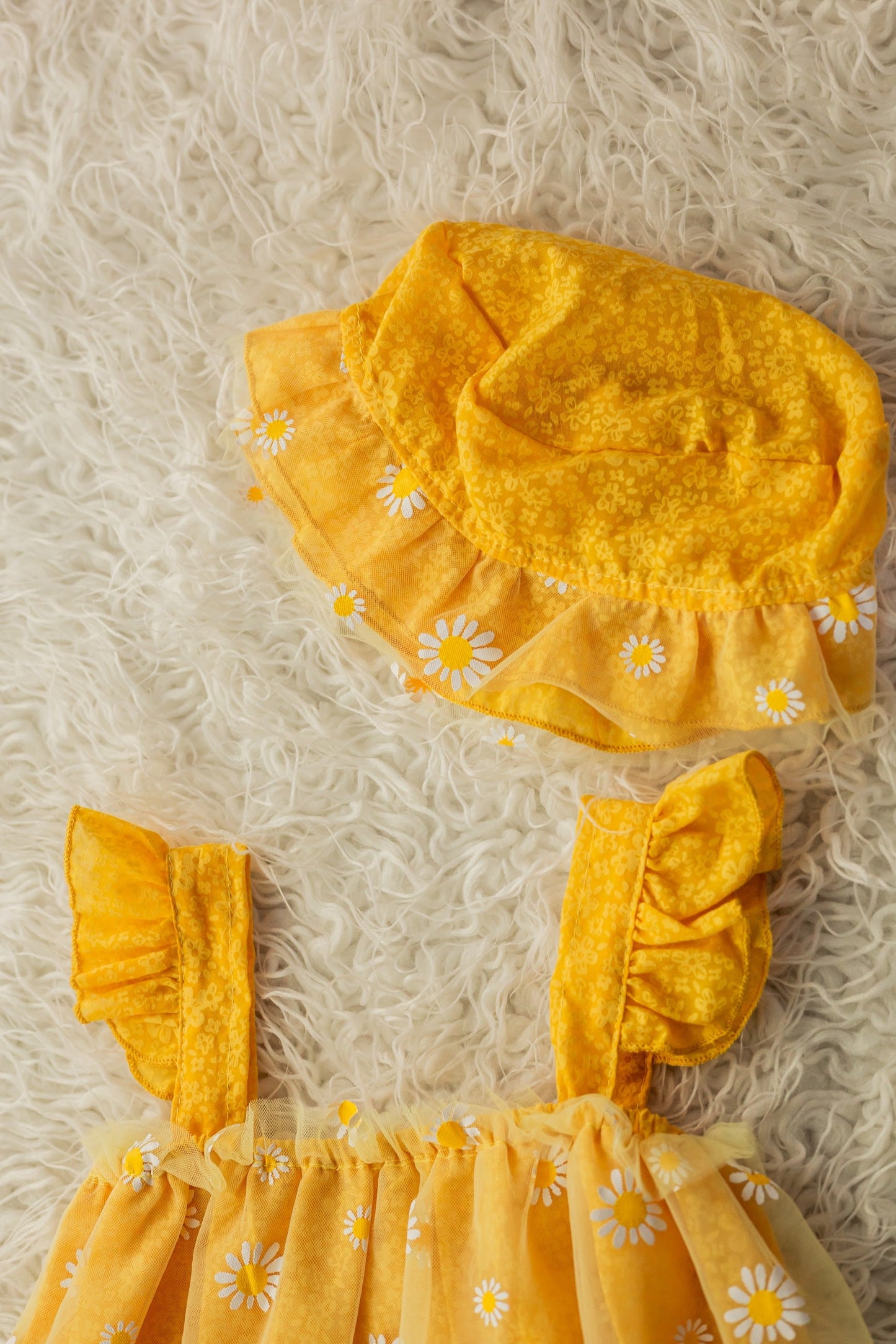 Daisy Tulle Romper with Hat