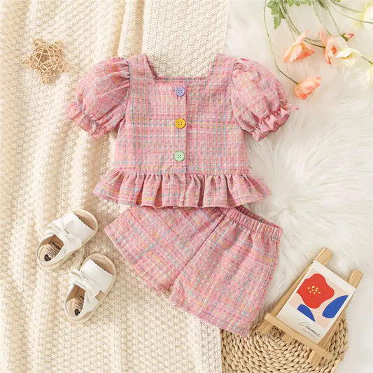 Colourful Shorts & Blouse Set
