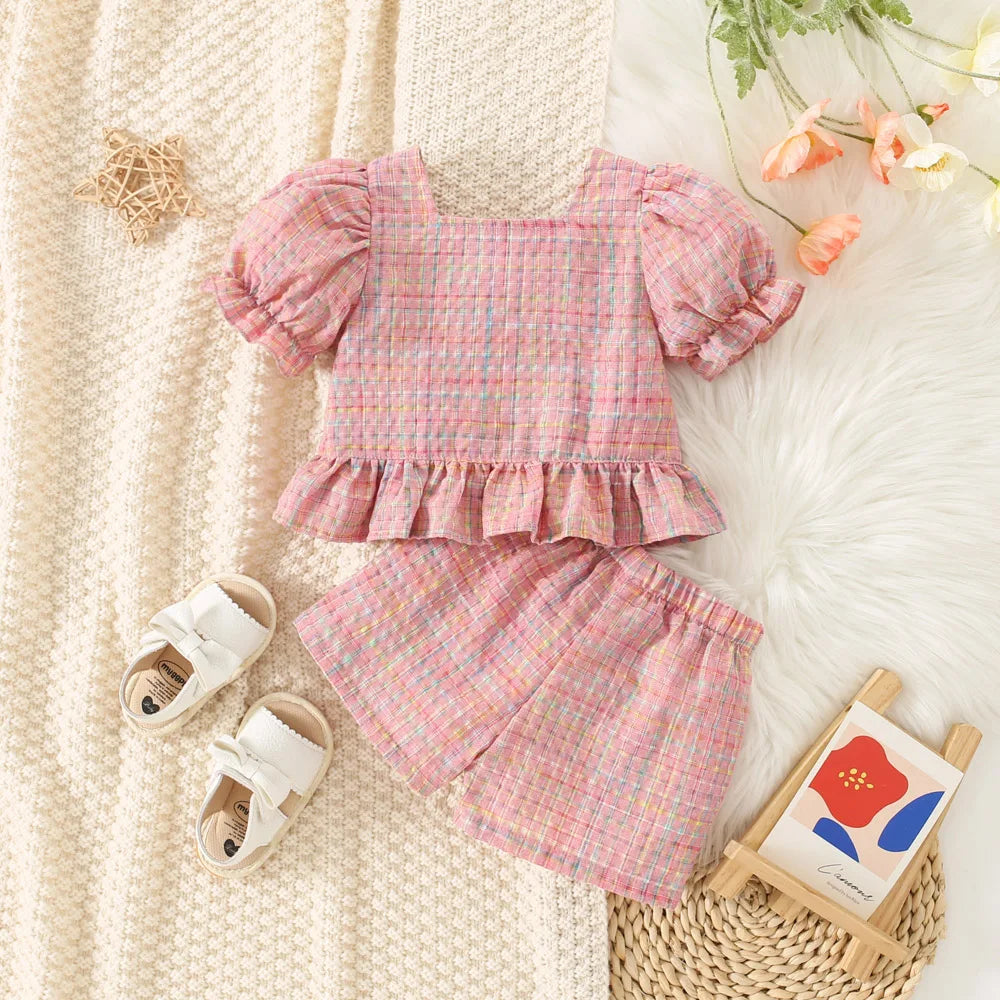 Colourful Shorts & Blouse Set