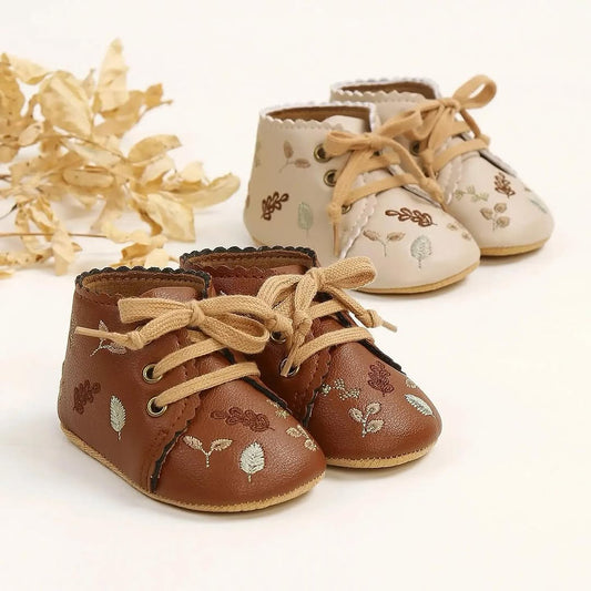 Embroidered Baby Boots