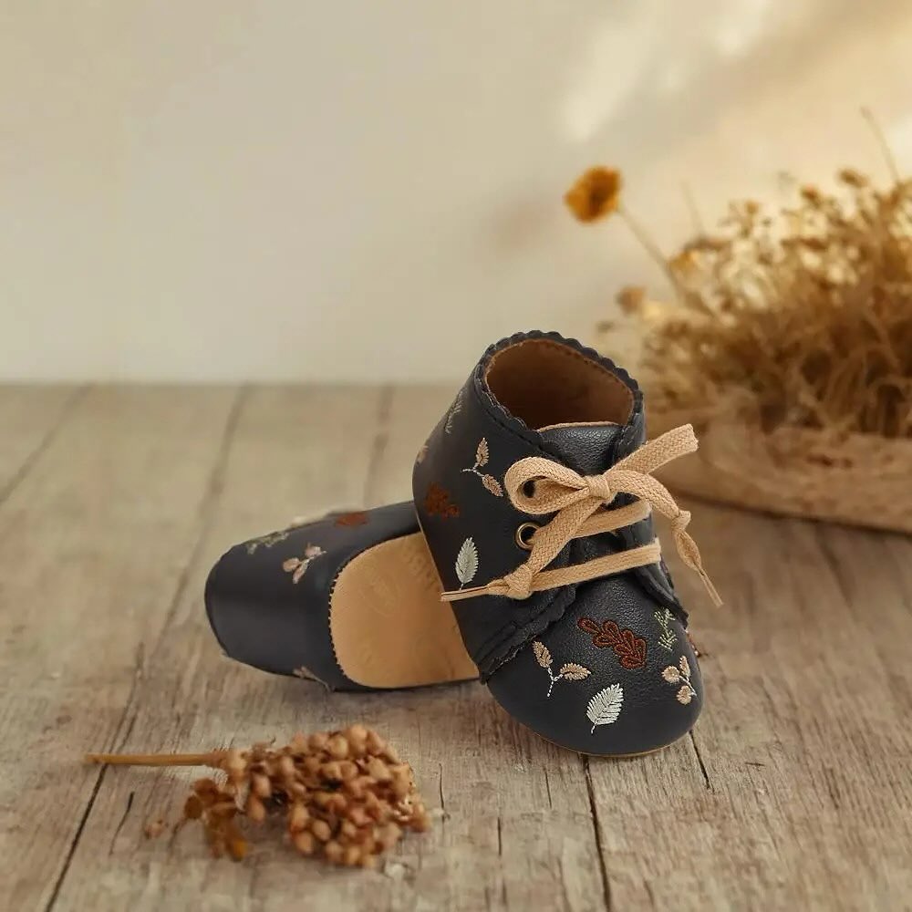 Embroidered Baby Boots
