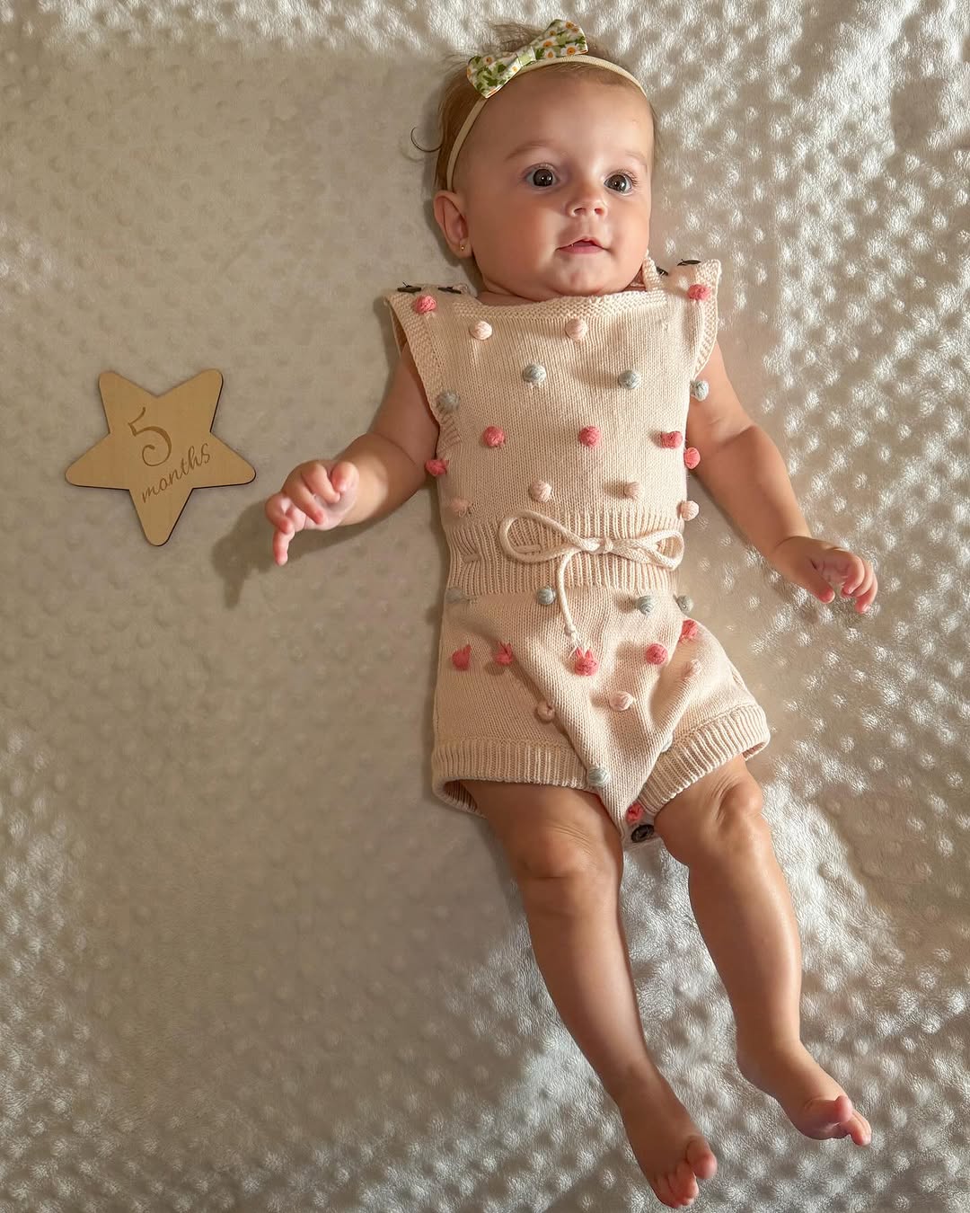 Eva Baby Romper – Terracotta Accents