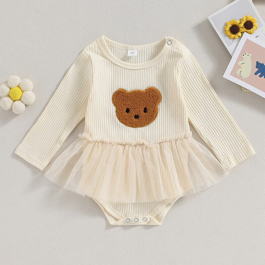 Lulu Romper with Bear