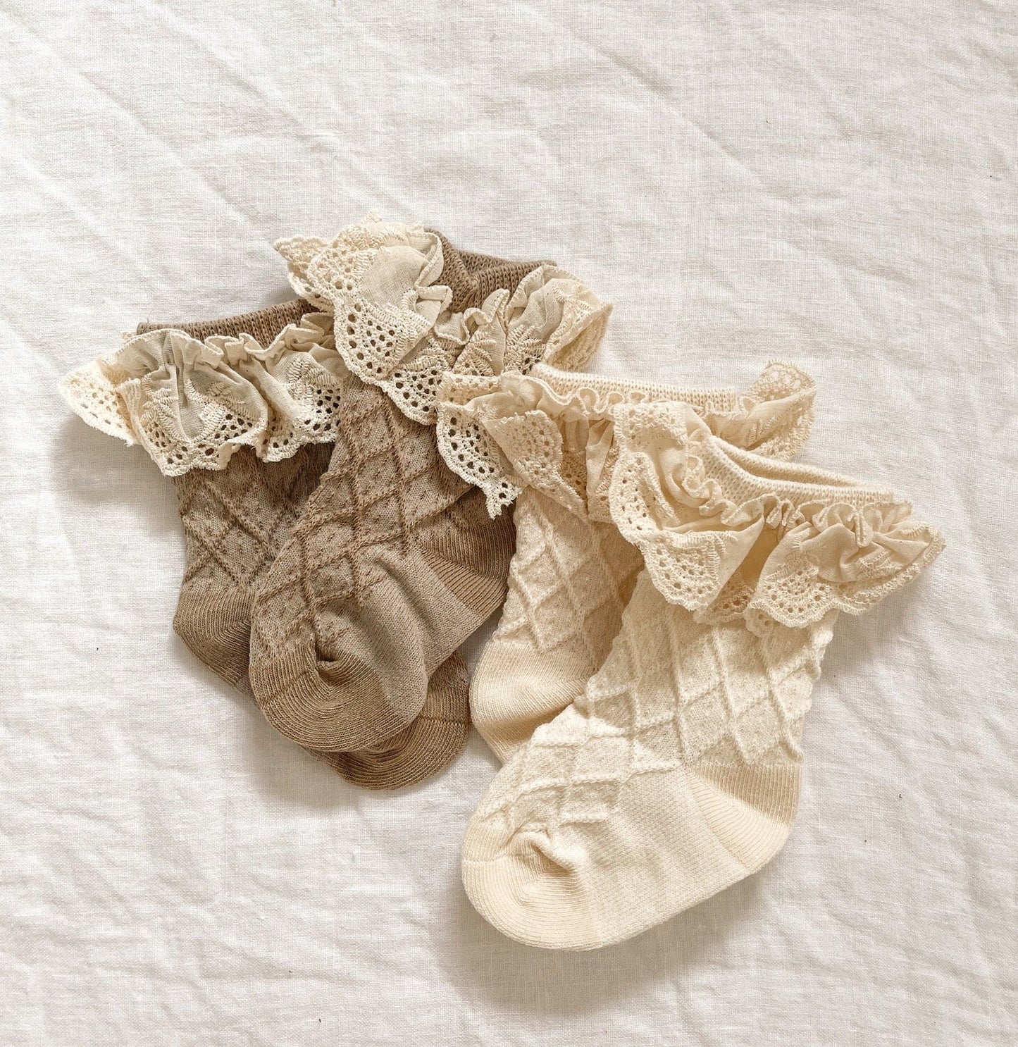 Waffle Baby Socks
