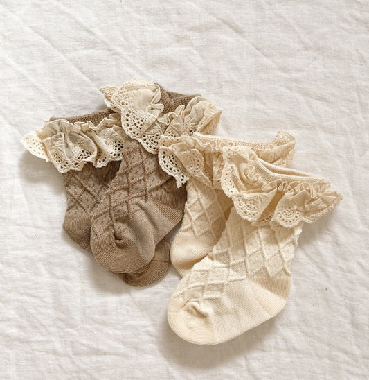 Waffle Baby Socks