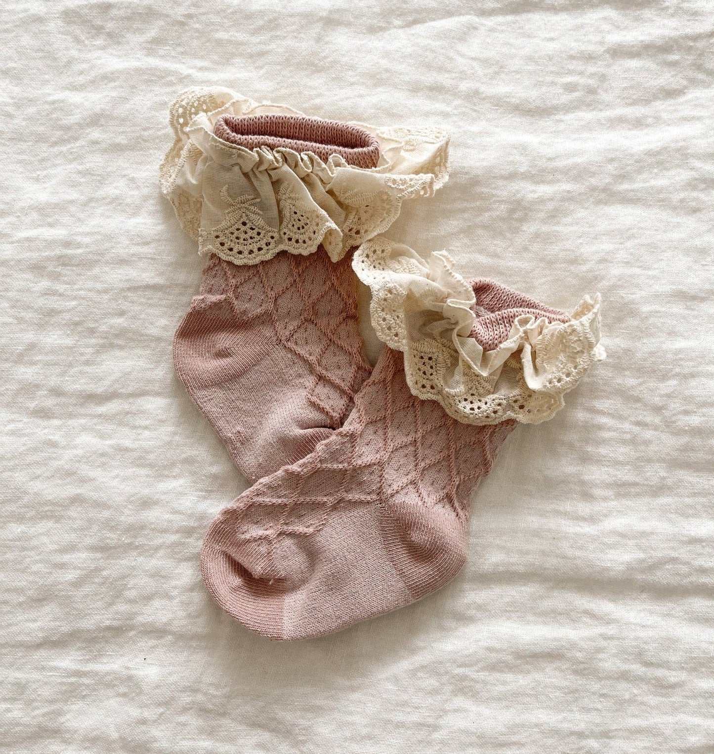 Waffle Baby Socks