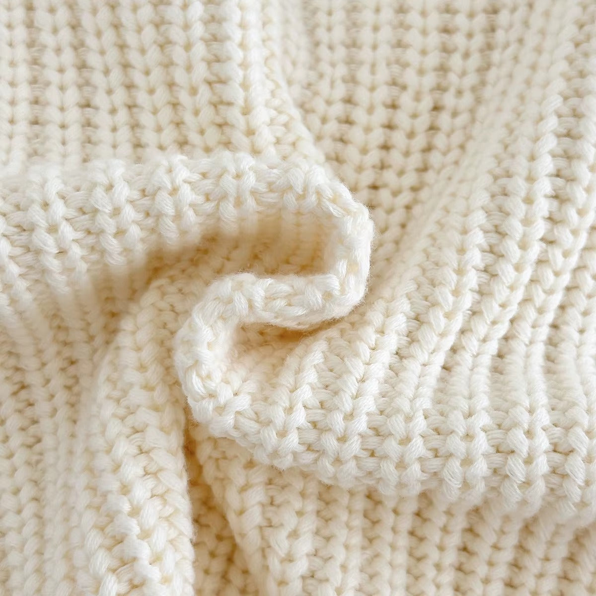 Cute Handmade Knitted Cardigan for Baby Girls with Buttons