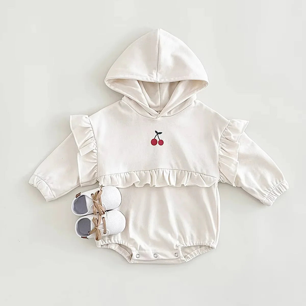 Cherry Sweat Romper – Cosy & Cute