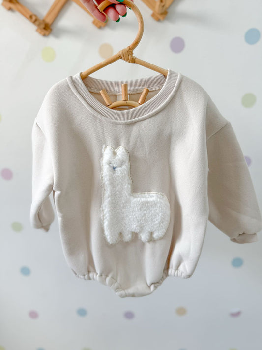 Llama Love – Cosy Sweat Romper