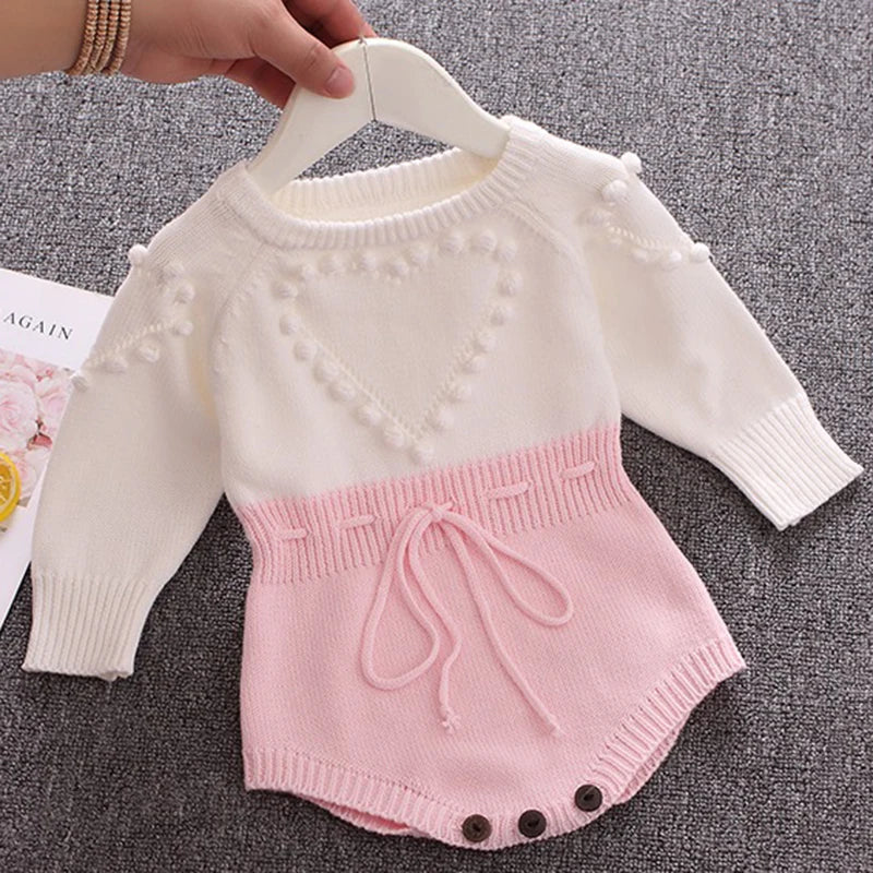 Baby Heart Knit Jumpsuit