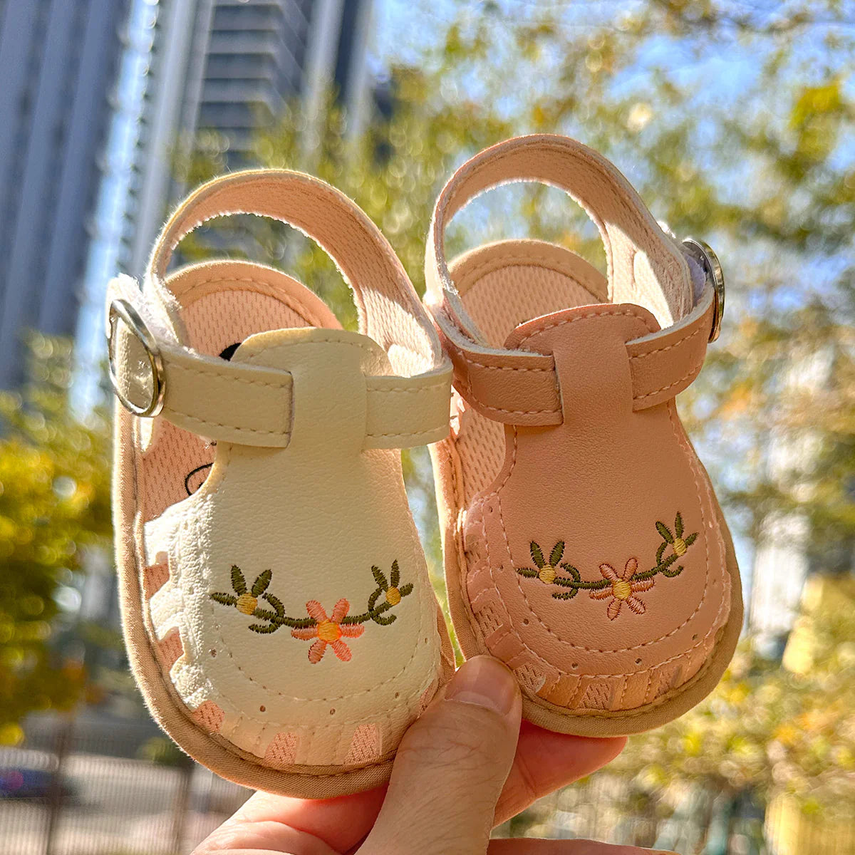 Embroidered Baby Sandals