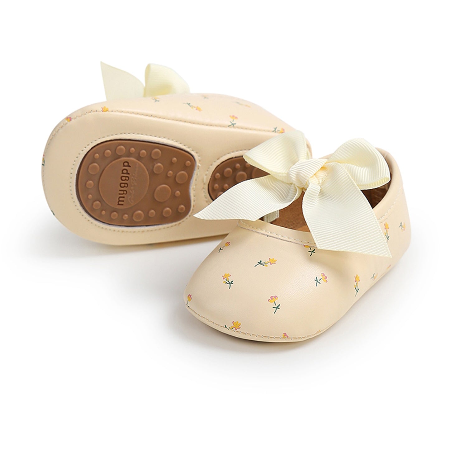 Floral Baby Shoes with Satin Bow 🌸👶✨