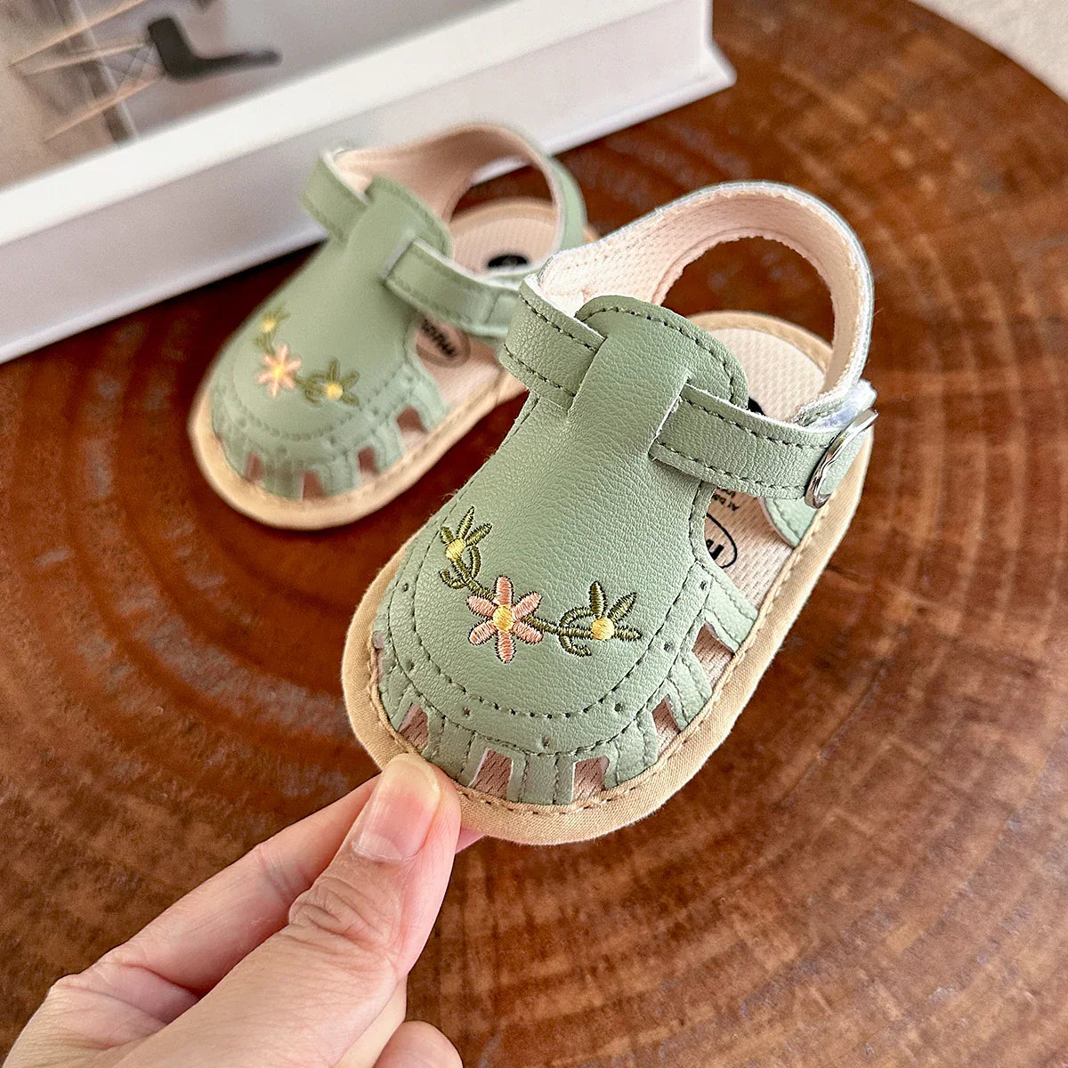 Embroidered Baby Sandals