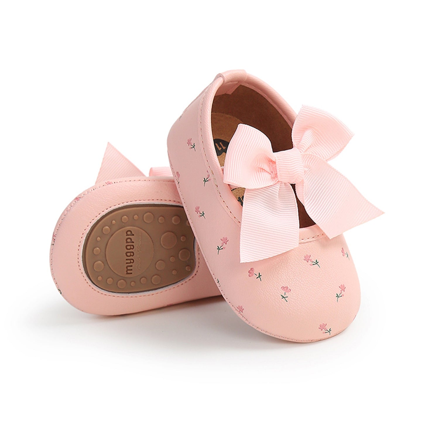 Floral Baby Shoes with Satin Bow 🌸👶✨