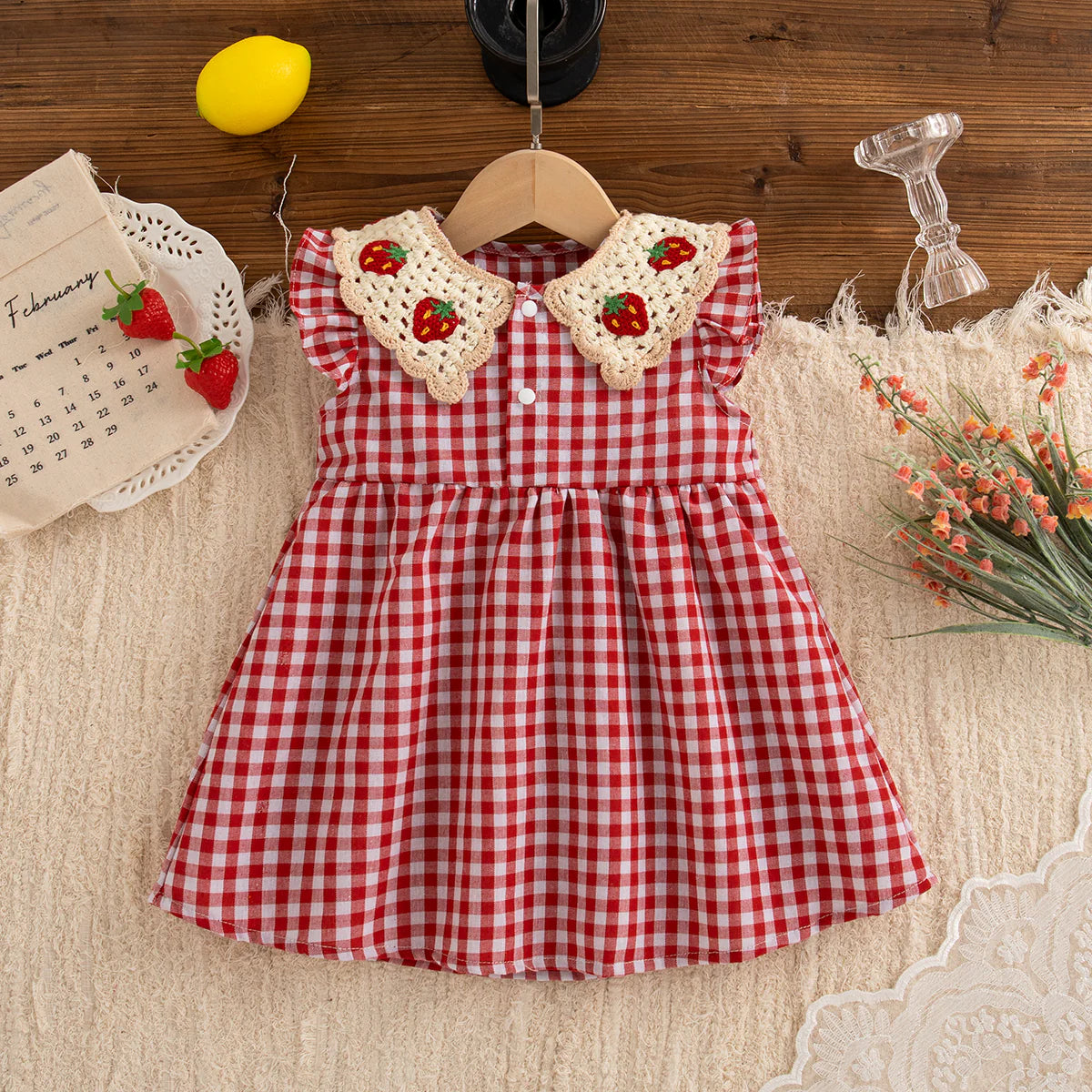 Strawberry Collar Dress