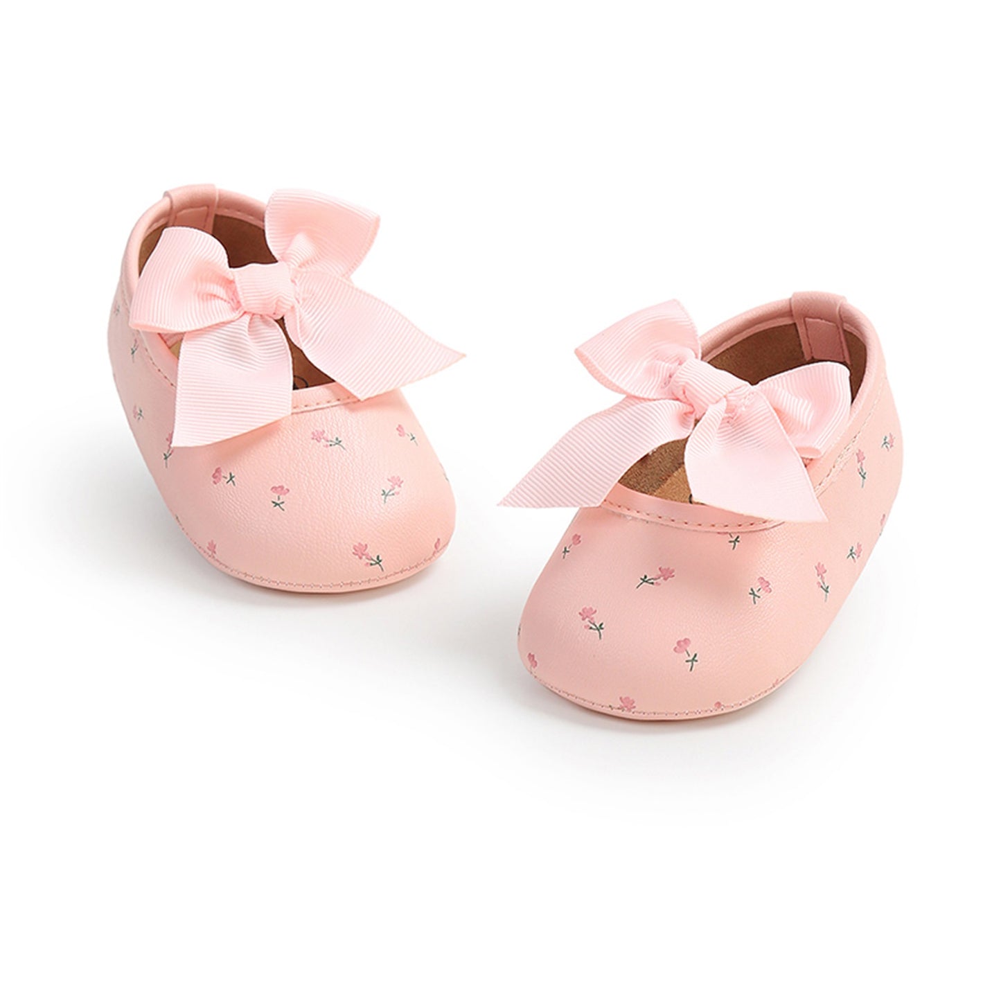 Floral Baby Shoes with Satin Bow 🌸👶✨