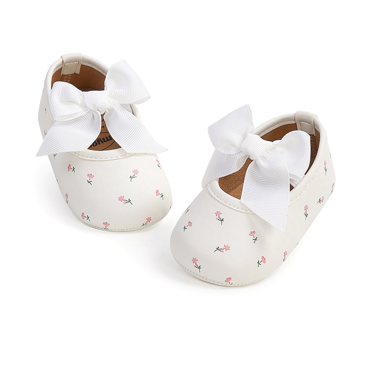 Floral Baby Shoes with Satin Bow 🌸👶✨
