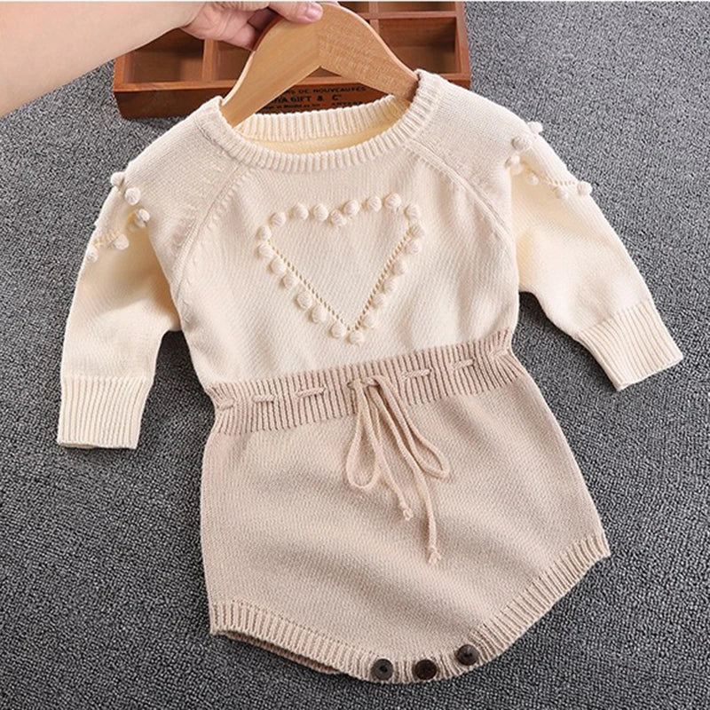 Baby Heart Knit Jumpsuit