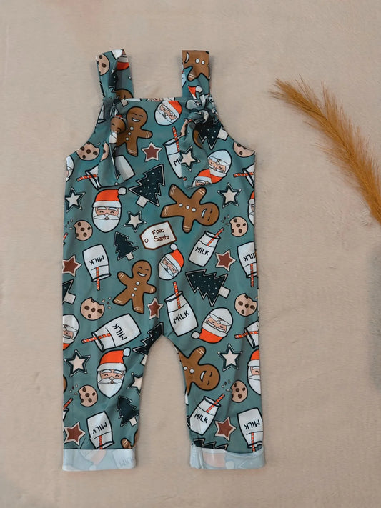 Christmas Romper “Cookies & Santa” 🎅🍪✨